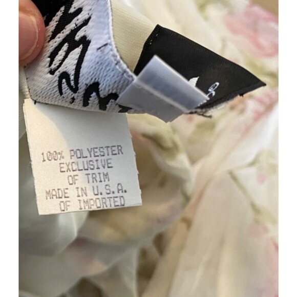 Ursula of Switzerland Dress White 18W Sleeveless Maxi Flora Romantic MOTB Whimsy - Picture 4 of 14